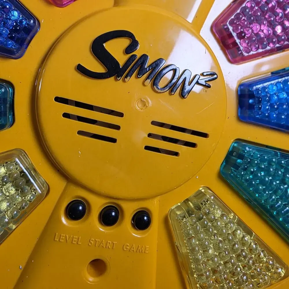 Simon 2 Electronic Memory Double Sided Game Unit Milton Bradley Hasbro 2000